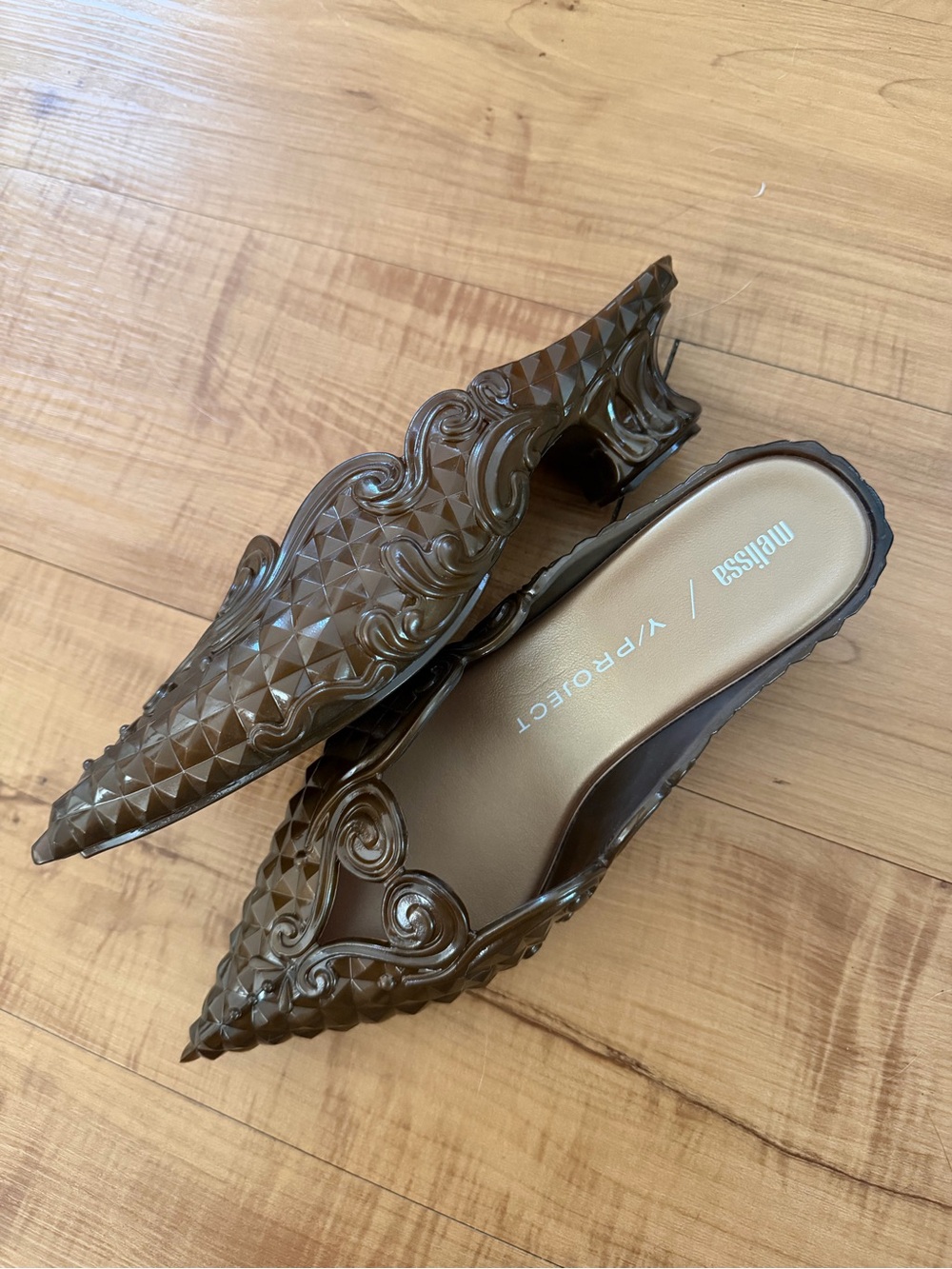 Melissa Y/Project Court Shoe Sculpted Jelly Pointed Toe Mules Sold Out